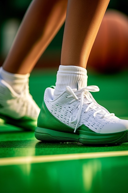 Cerrar las zapatillas de baloncesto