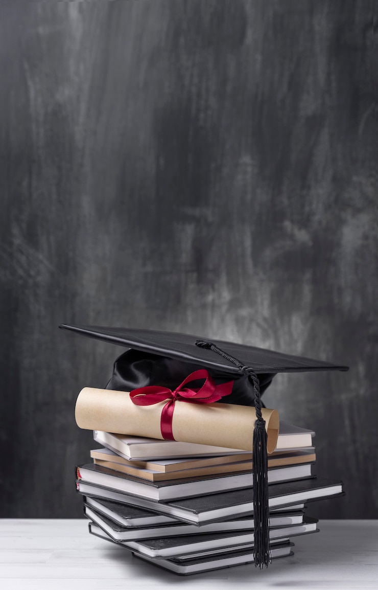 Foto gratuito certificado de graduación de primer plano