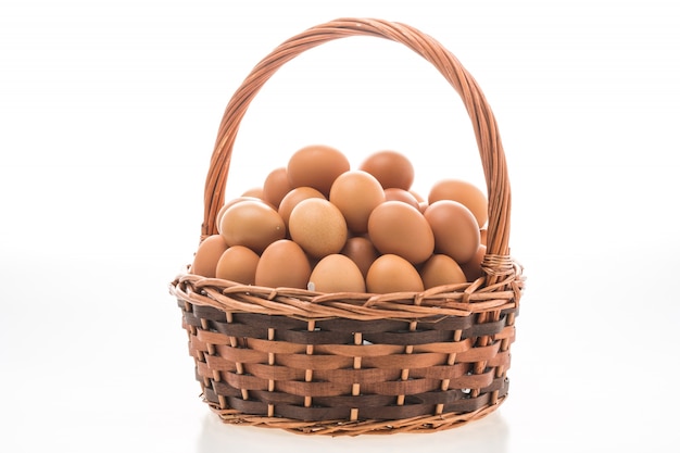 Foto gratuita cesta de huevos