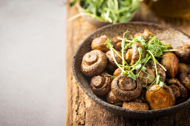 Champiñones al horno Setas