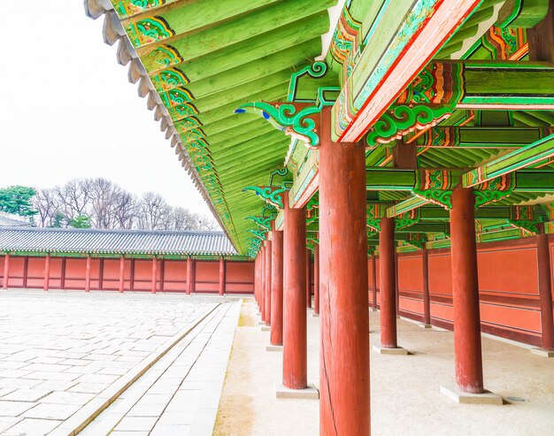 Changdeokgung Palace Hermosa arquitectura tradicional en Seúl, Corea