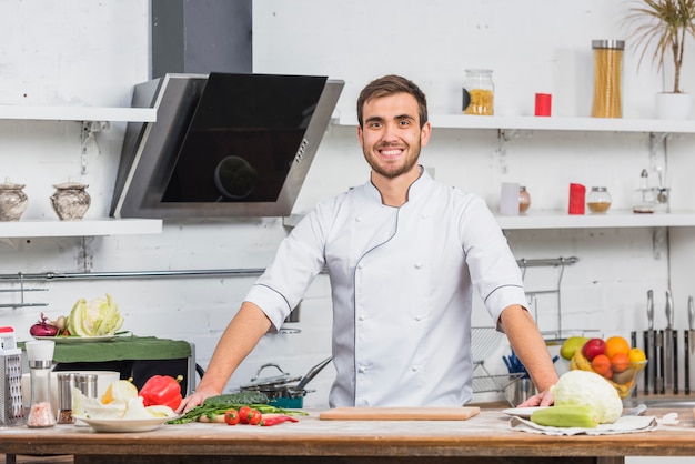 Chef en cocina