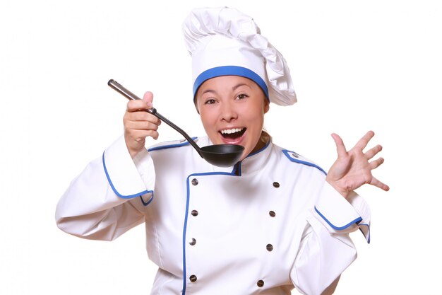 Chef mujer cocinera