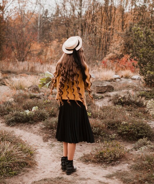 Chica en el bosque