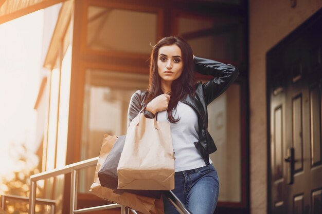 Chica de compras