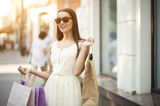 Chica de compras