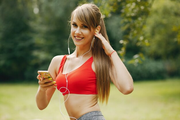 chica de deportes