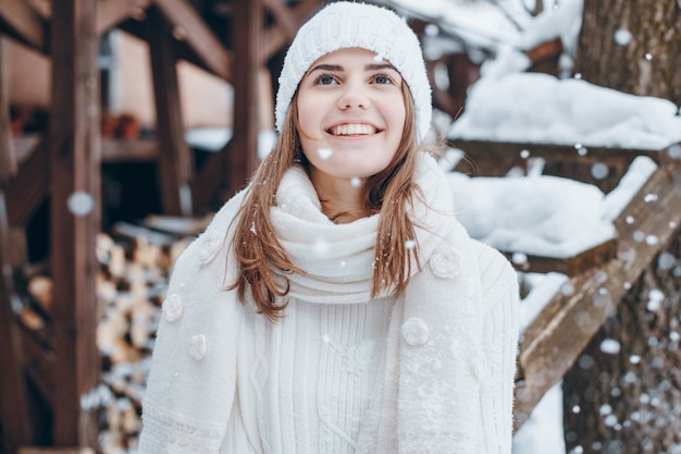 chica en invierno