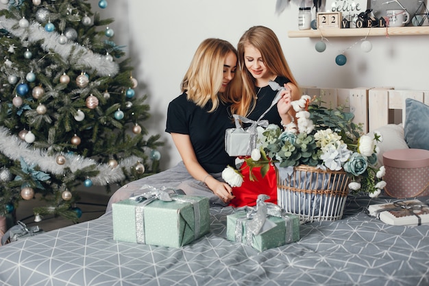 chicas de navidad