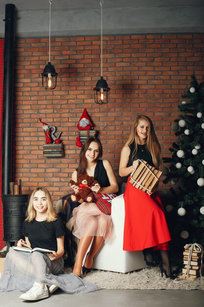 chicas de navidad