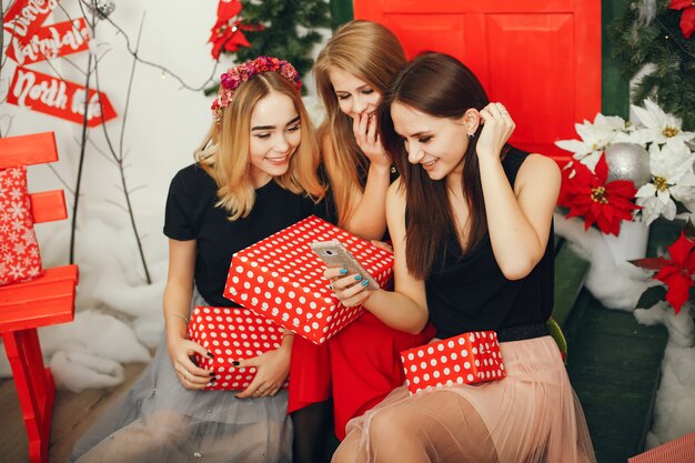 chicas de navidad