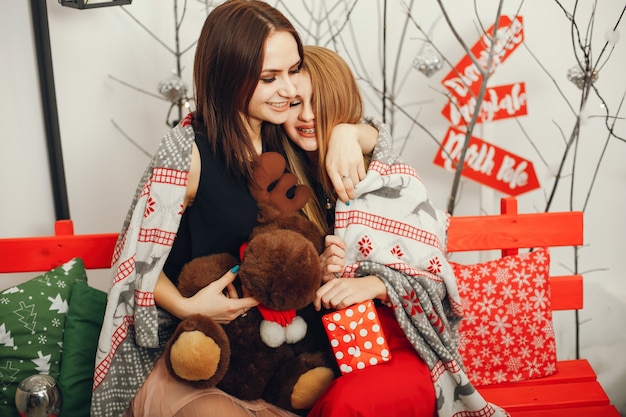 chicas de navidad