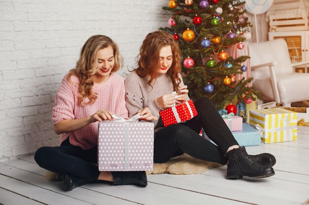 chicas y navidad