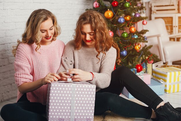 chicas y navidad