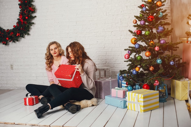 chicas y navidad