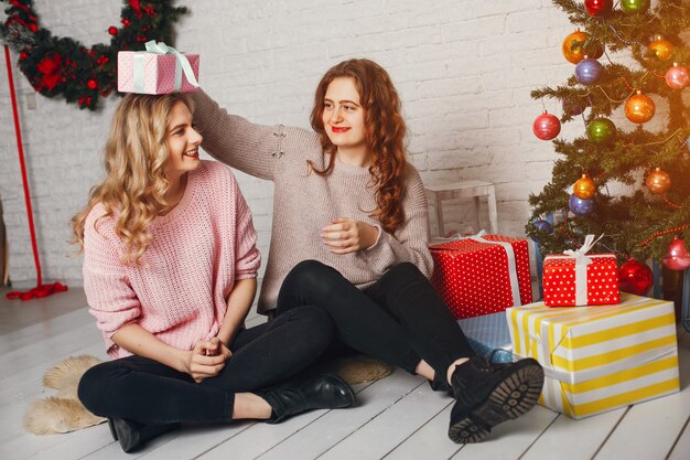 chicas y navidad