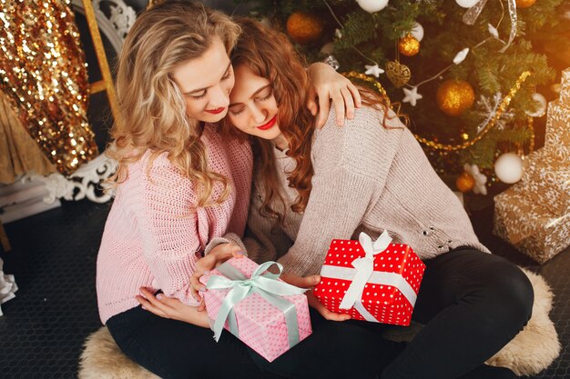 chicas y navidad