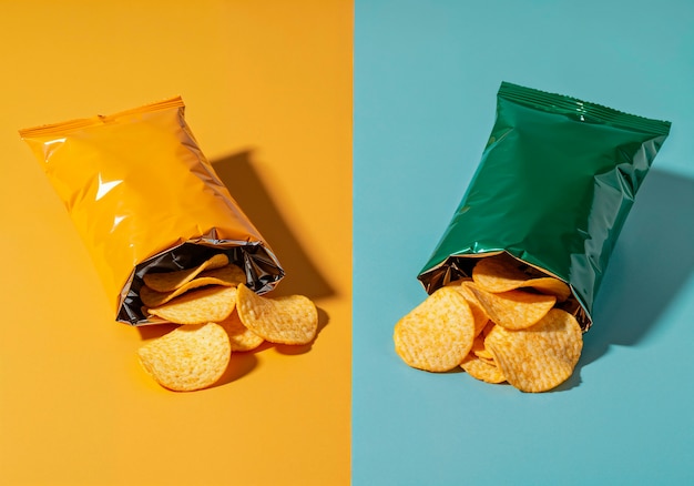 Chips bags and chips