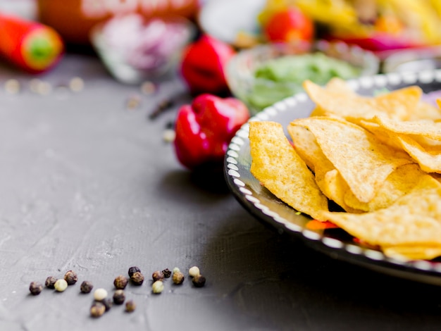 Chips de maíz con pimienta