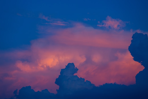 Cielo al atardecer