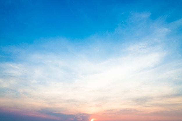 Cielo al atardecer