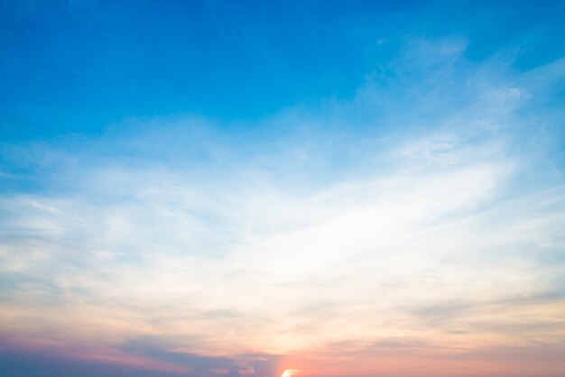 Cielo al atardecer