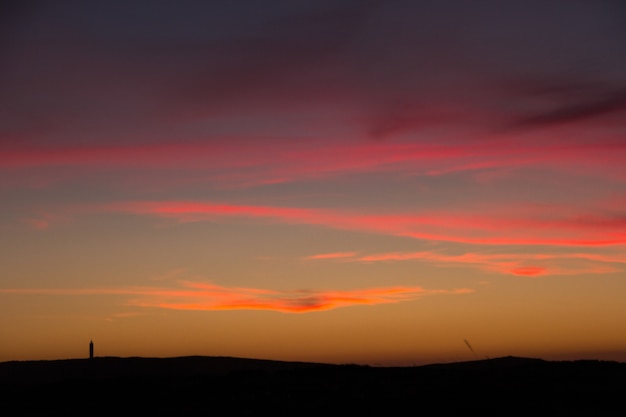 Foto gratuita cielo ardiente