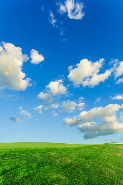 cielo azul y nubes blancas