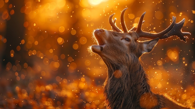 Foto gratuita ciervos salvajes en la naturaleza