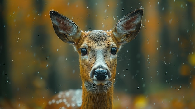 Foto gratuita ciervos salvajes en la naturaleza