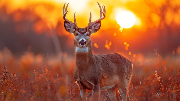 Foto gratuita ciervos salvajes en la naturaleza