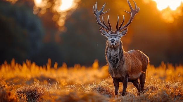 Foto gratuita ciervos salvajes en la naturaleza