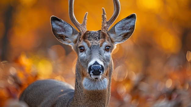Foto gratuita ciervos salvajes en la naturaleza
