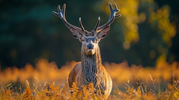 Foto gratuita ciervos salvajes en la naturaleza