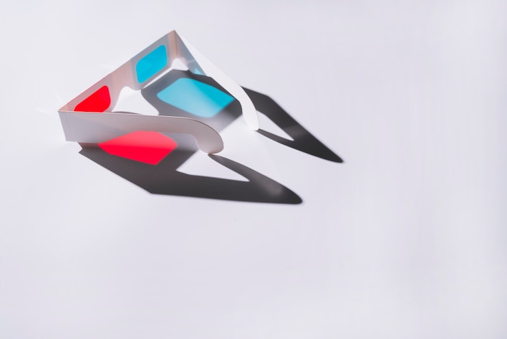 Foto gratuito cine 3d gafas