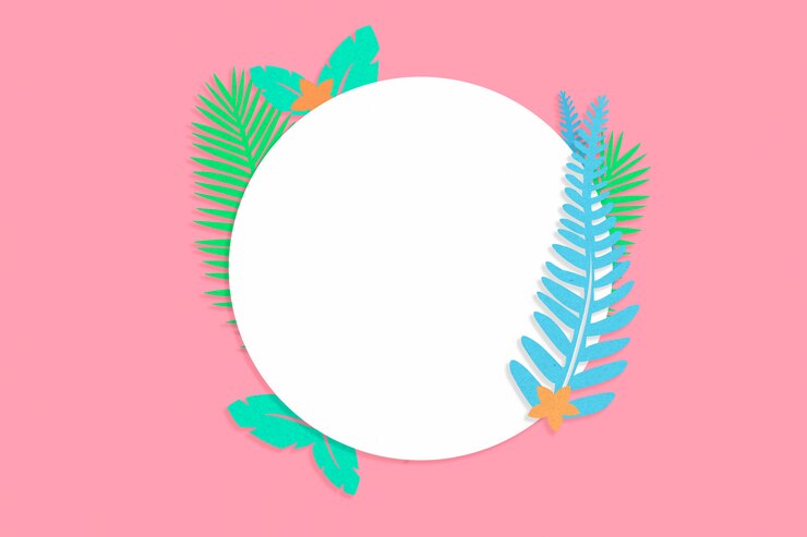 Foto gratuito círculo de verano tropical