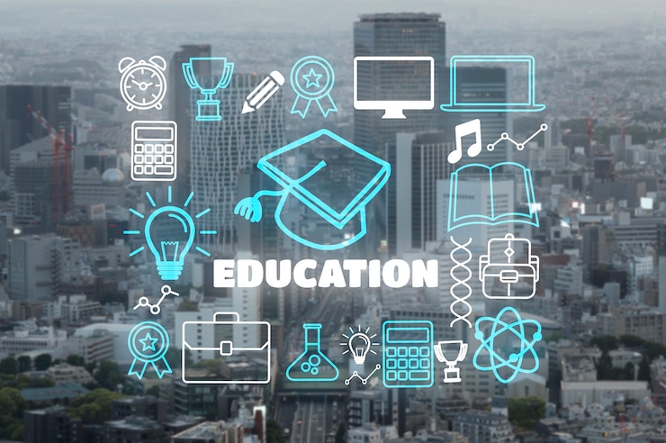 Foto gratuito ciudad comprometida con el concepto de colegios de educación