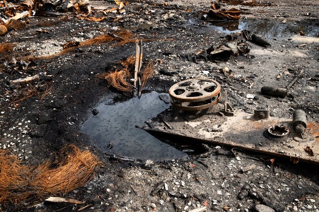 ciudad destruida guerra rusa en ucrania