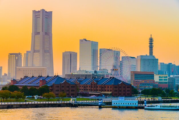 Ciudad horizonte de Yokohama