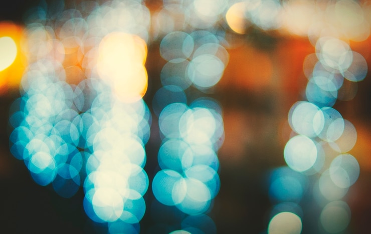 Foto gratuito ciudad luz vida nocturna defocused borrosa brillante resumen concepto