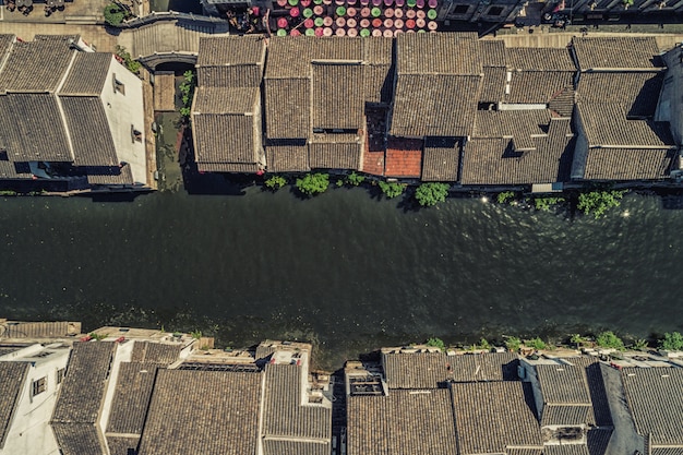 Foto gratuita ciudad vieja de la calle de nanchang en wuxi, china