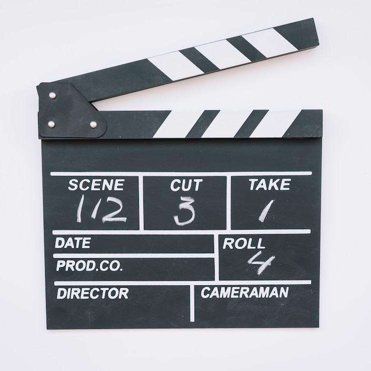 Foto gratuito claqueta de cine