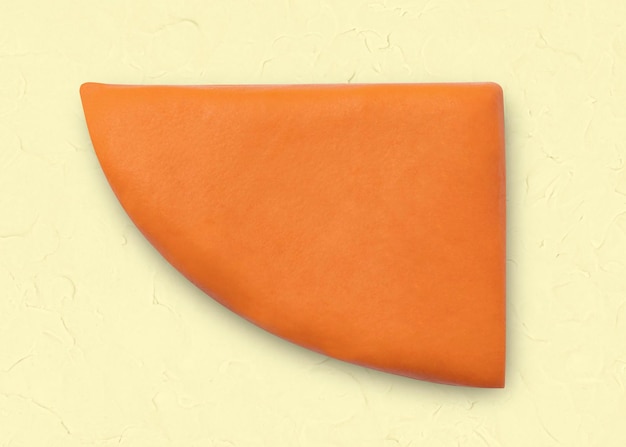 Foto gratuita clay pic forma geométrica naranja lindo gráfico para niños