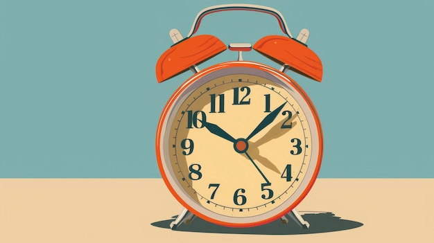 Foto gratuita clock cartoon illustration