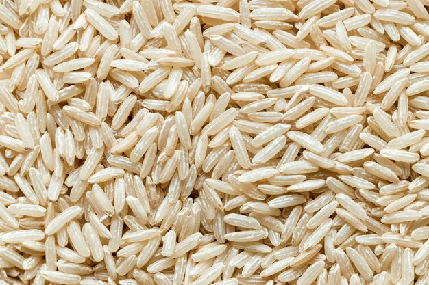 Close-up de granos de arroz