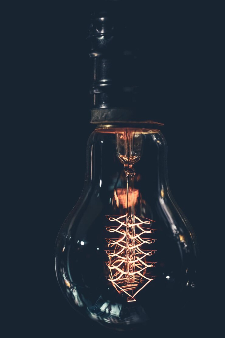 Photo Gratis close up lampu dalam gelap