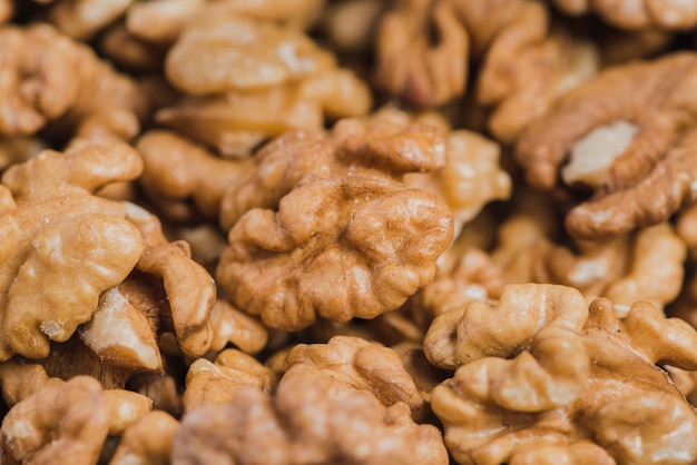 Close-up sabrosas nueces