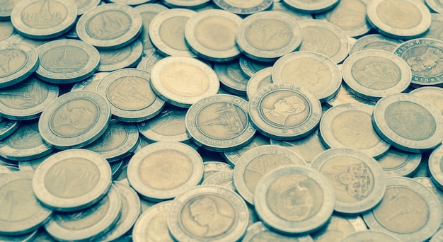 Foto gratuita close up texturas de monedas