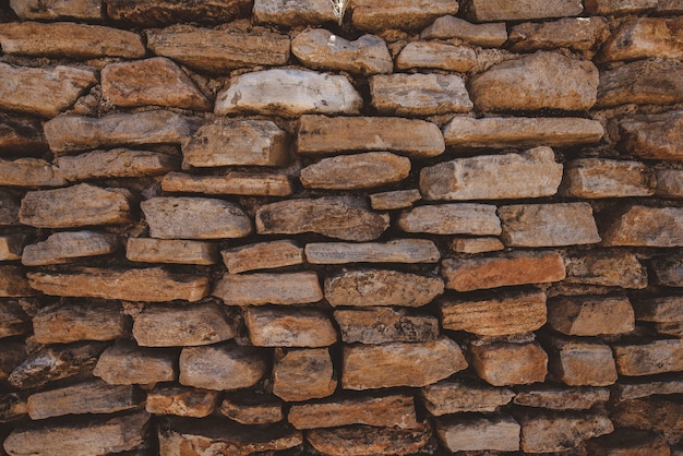 Closeup foto de una pared de ladrillos