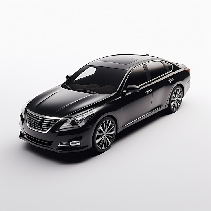 Foto gratuito coche 3d con fondo sencillo
